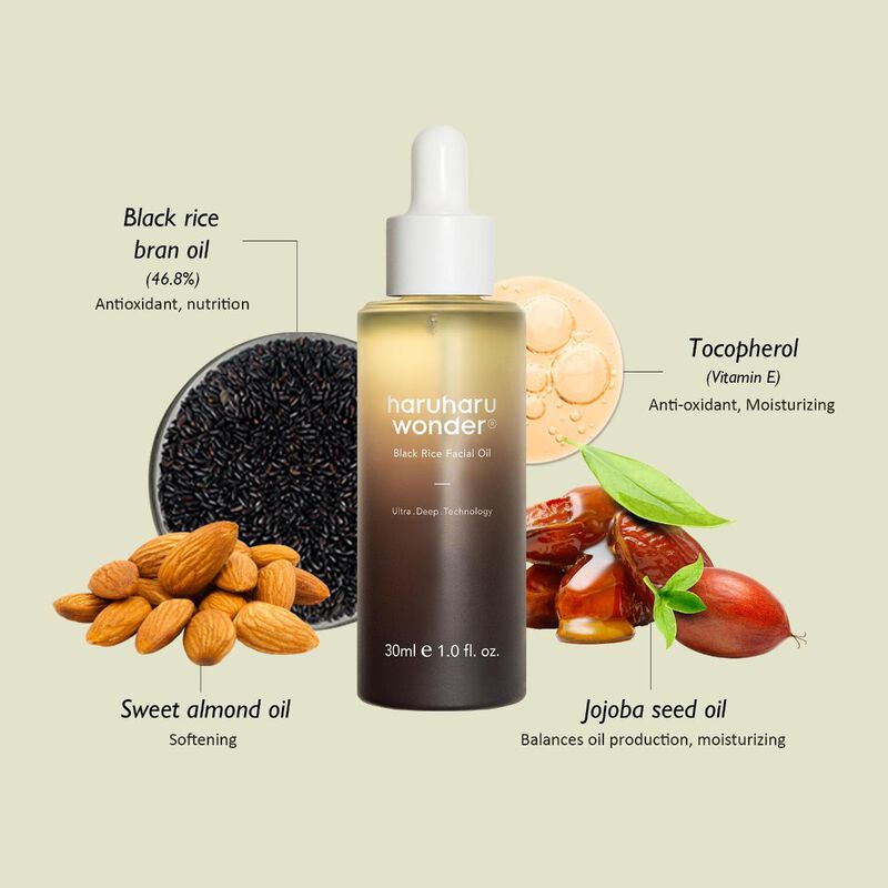 Riz noir (huile pour le visage, 30 ml)